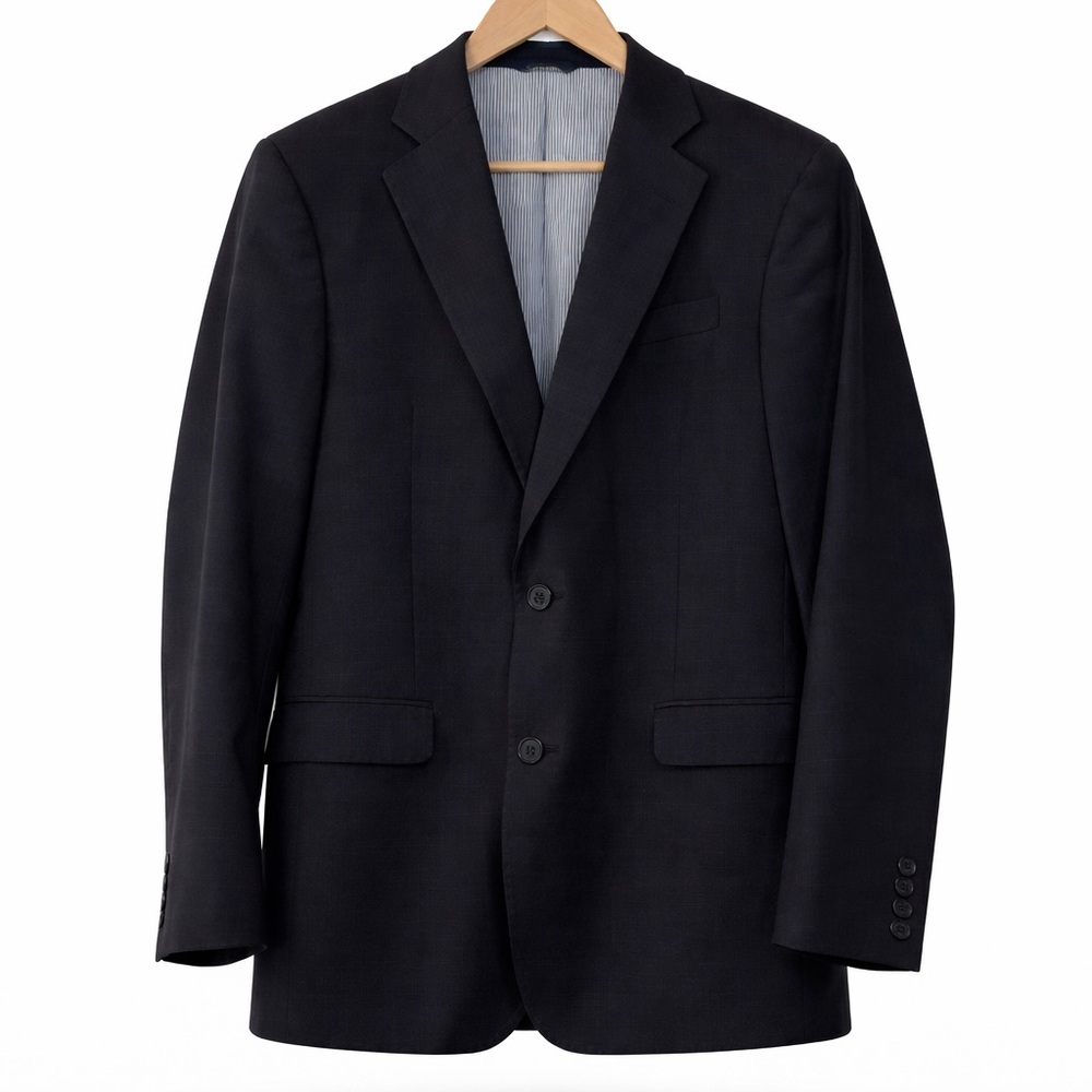 Brooks Brothers Explorer Blazer Fitzgerald charcoal Wool 41R ClassicTailored